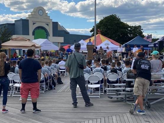 Blumenthal attended Military Appreciation Day in New London. 